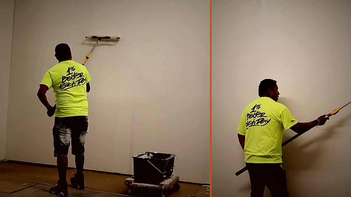 Foti Inc. crew completing a full interior buildout in Chelsea Manhattan